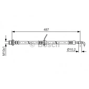 Flexible de frein BOSCH 1 987 481 634