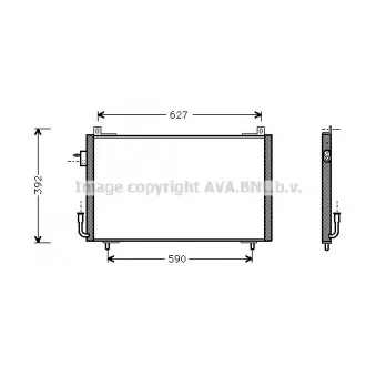 Condenseur, climatisation AVA QUALITY COOLING PE5192
