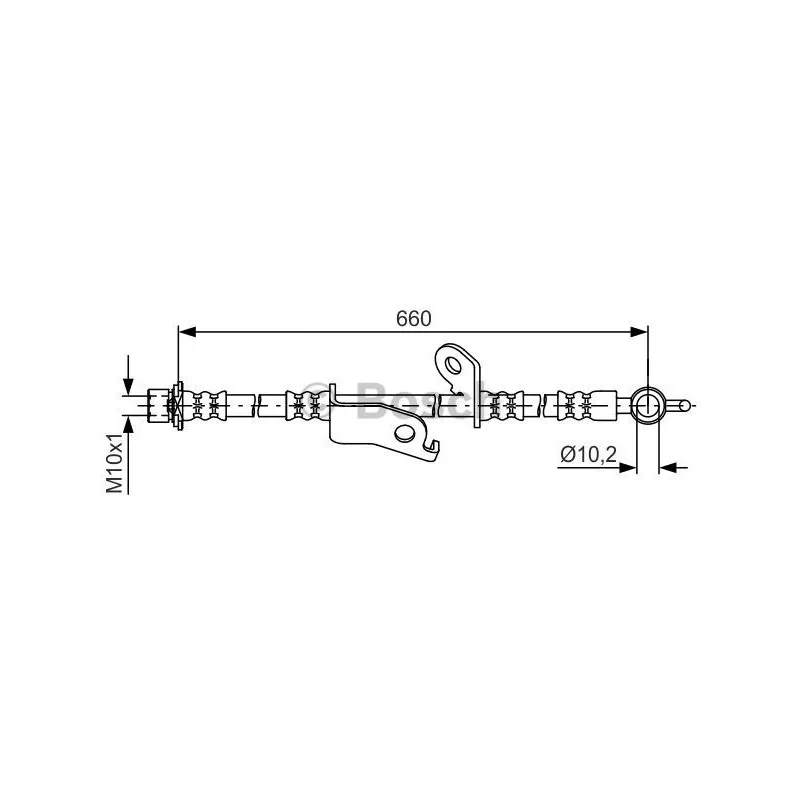 Flexible de frein BOSCH 1 987 481 641