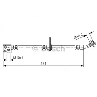Flexible de frein BOSCH 1 987 481 644