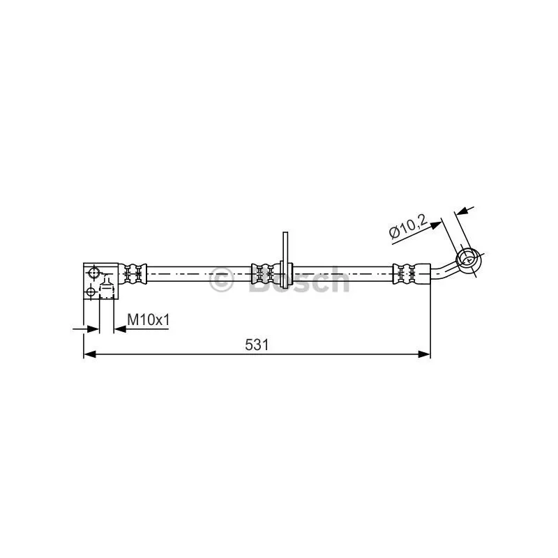 Flexible de frein BOSCH 1 987 481 644