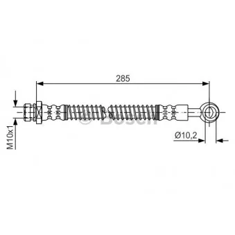Flexible de frein BOSCH 1 987 481 645
