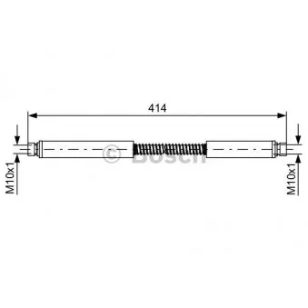 Flexible de frein BOSCH 1 987 481 646