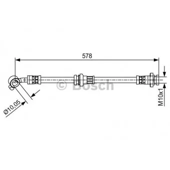 Flexible de frein BOSCH 1 987 481 649