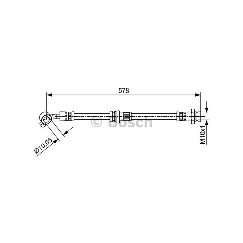 Flexible de frein BOSCH 1 987 481 649