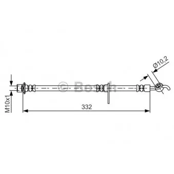 Flexible de frein BOSCH 1 987 481 654