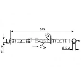Flexible de frein BOSCH 1 987 481 657