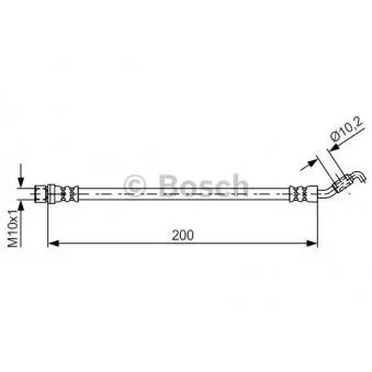 Flexible de frein BOSCH 1 987 481 658