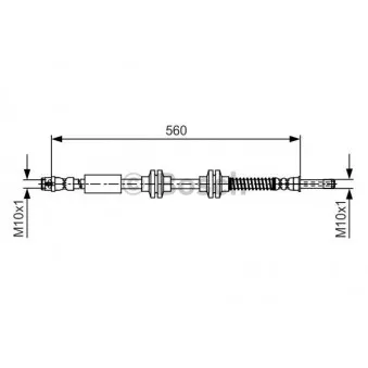 Flexible de frein BOSCH 1 987 481 664