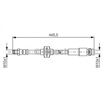 Flexible de frein BOSCH 1 987 481 668