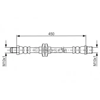 Flexible de frein BOSCH 1 987 481 683