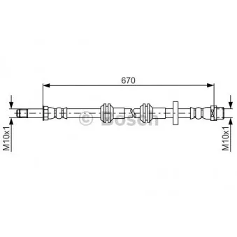 Flexible de frein BOSCH 1 987 481 689