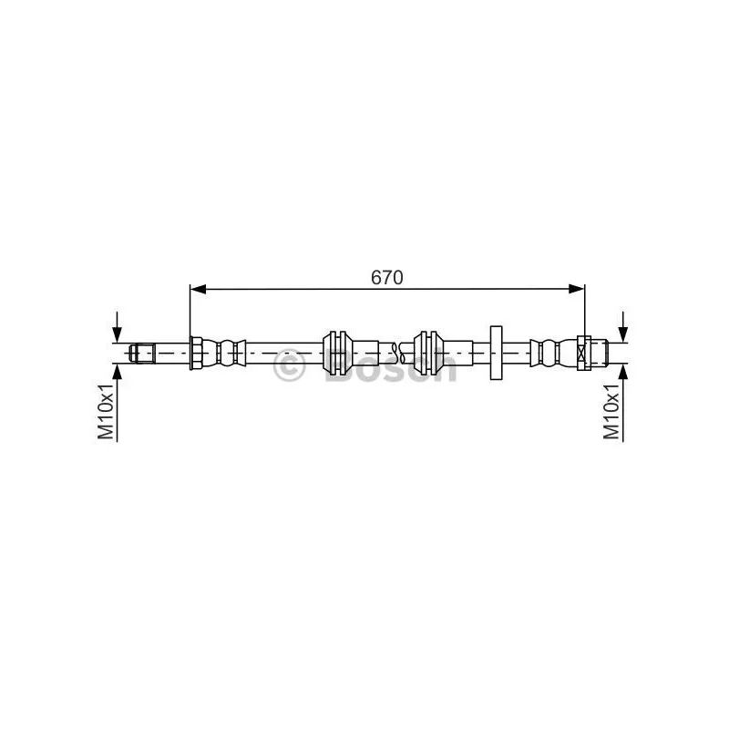 Flexible de frein BOSCH 1 987 481 689