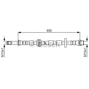 Flexible de frein BOSCH 1 987 481 692