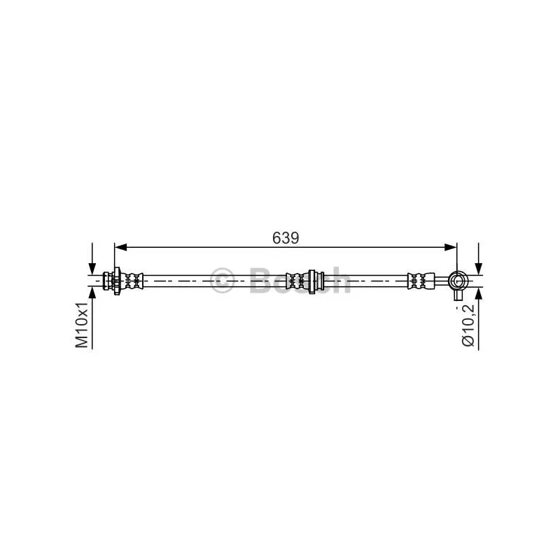 Flexible de frein BOSCH 1 987 481 696