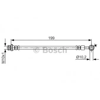 Flexible de frein BOSCH 1 987 481 699