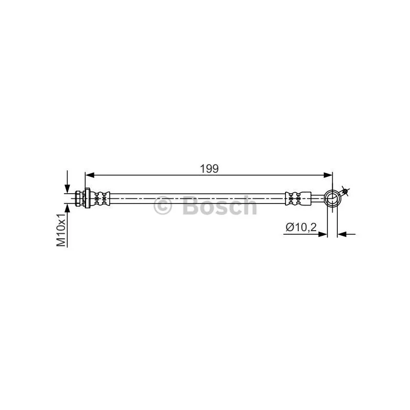 Flexible de frein BOSCH 1 987 481 699
