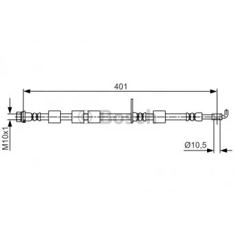 Flexible de frein BOSCH 1 987 481 700
