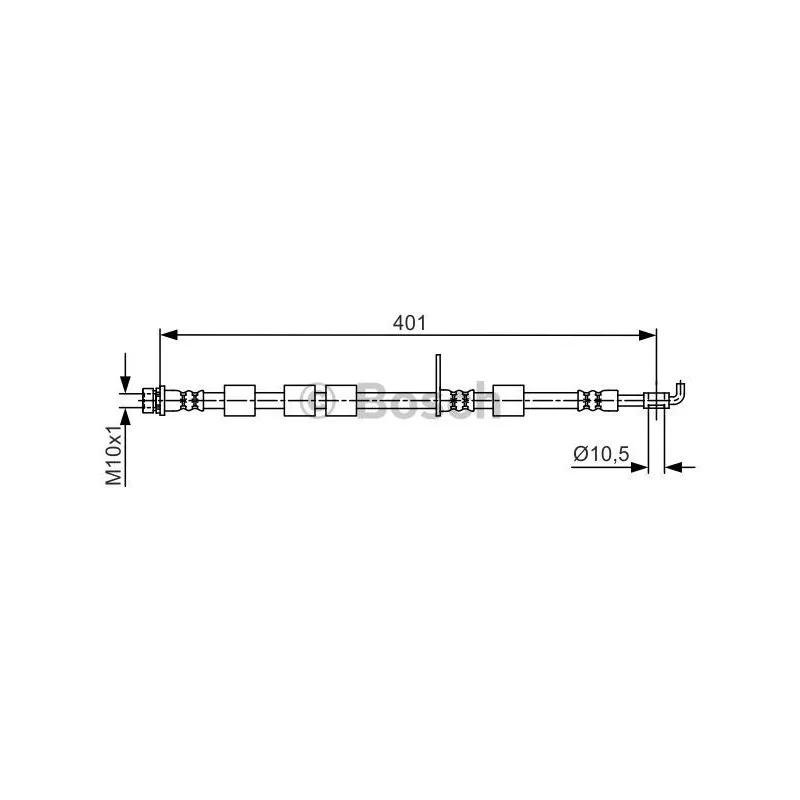 Flexible de frein BOSCH 1 987 481 701