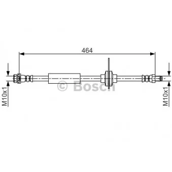 Flexible de frein BOSCH 1 987 481 702