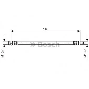 Flexible de frein BOSCH 1 987 481 706