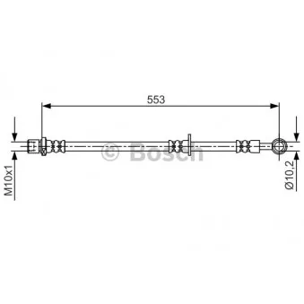 Flexible de frein BOSCH 1 987 481 710
