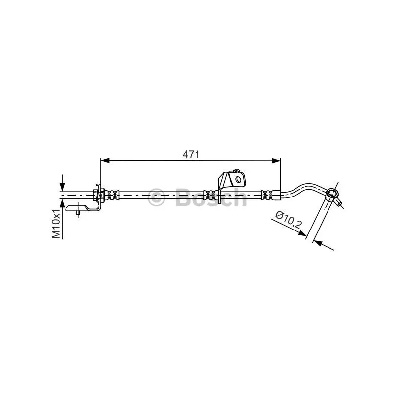 Flexible de frein BOSCH 1 987 481 715