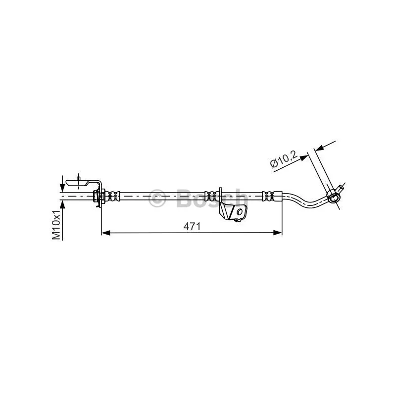 Flexible de frein BOSCH 1 987 481 716