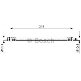 Flexible de frein BOSCH 1 987 481 718