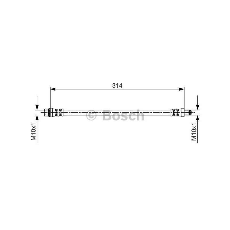 Flexible de frein BOSCH 1 987 481 718