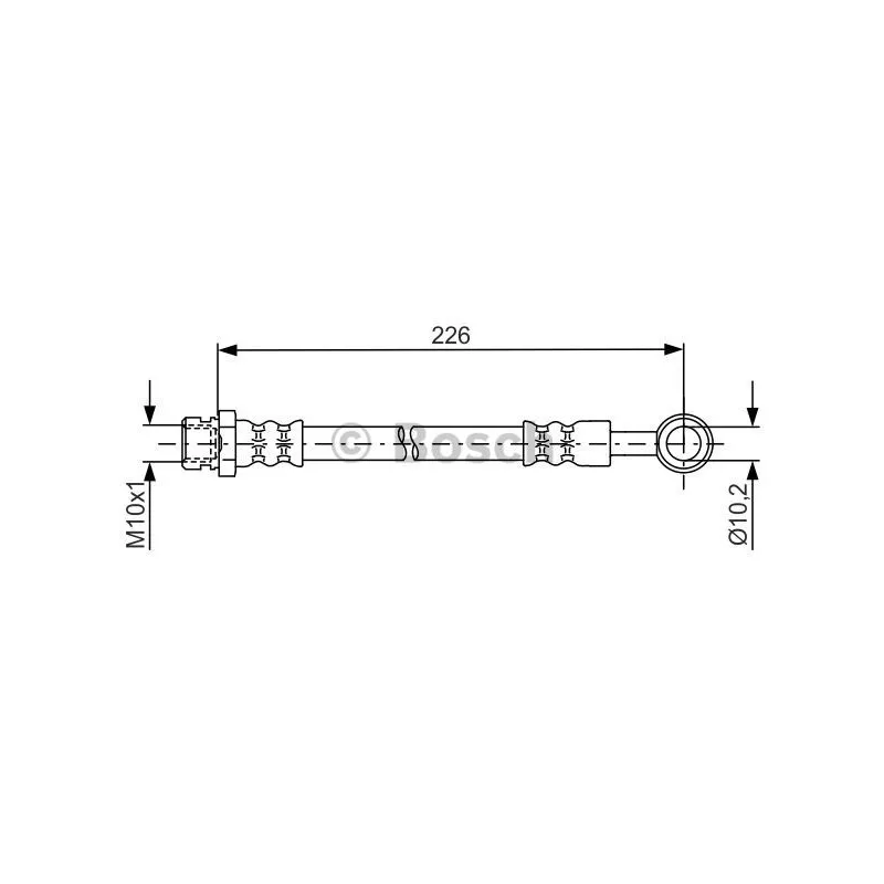 Flexible de frein BOSCH 1 987 481 743