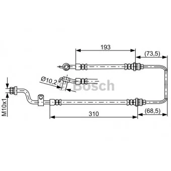 Flexible de frein BOSCH 1 987 481 894