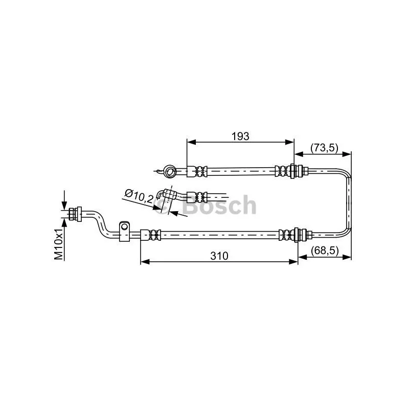 Flexible de frein BOSCH 1 987 481 894