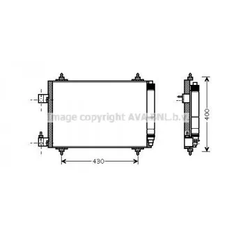 Condenseur, climatisation AVA QUALITY COOLING PE5286D
