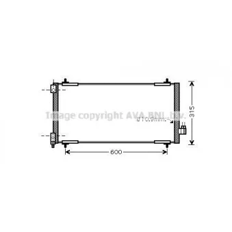 Condenseur, climatisation AVA QUALITY COOLING PE5301D