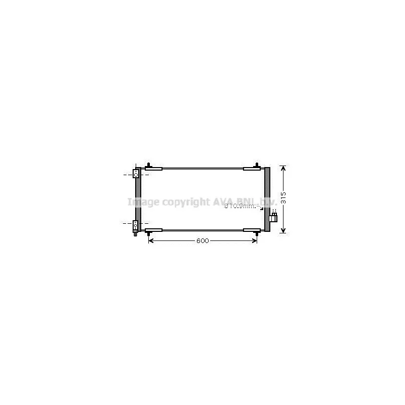 Condenseur, climatisation AVA QUALITY COOLING PE5301D