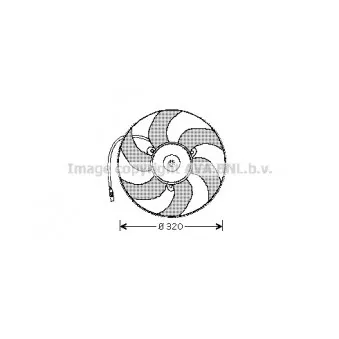 Ventilateur, refroidissement du moteur AVA QUALITY COOLING PE7513