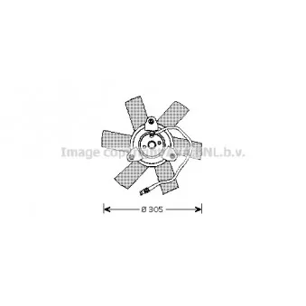 Ventilateur, refroidissement du moteur AVA QUALITY COOLING PE7514