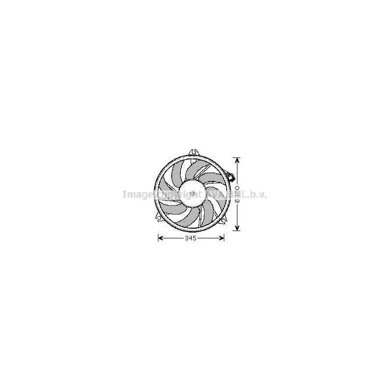 Ventilateur, refroidissement du moteur AVA QUALITY COOLING PE7520