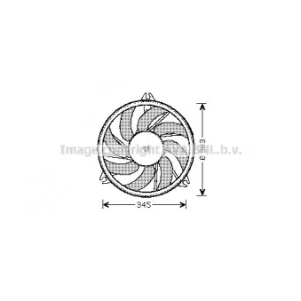 Ventilateur, refroidissement du moteur AVA QUALITY COOLING