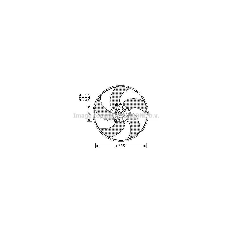 Ventilateur, refroidissement du moteur AVA QUALITY COOLING PE7553