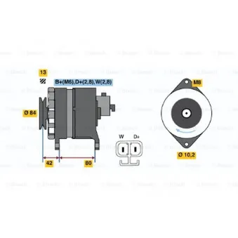 Alternateur BOSCH 6 033 GB4 009