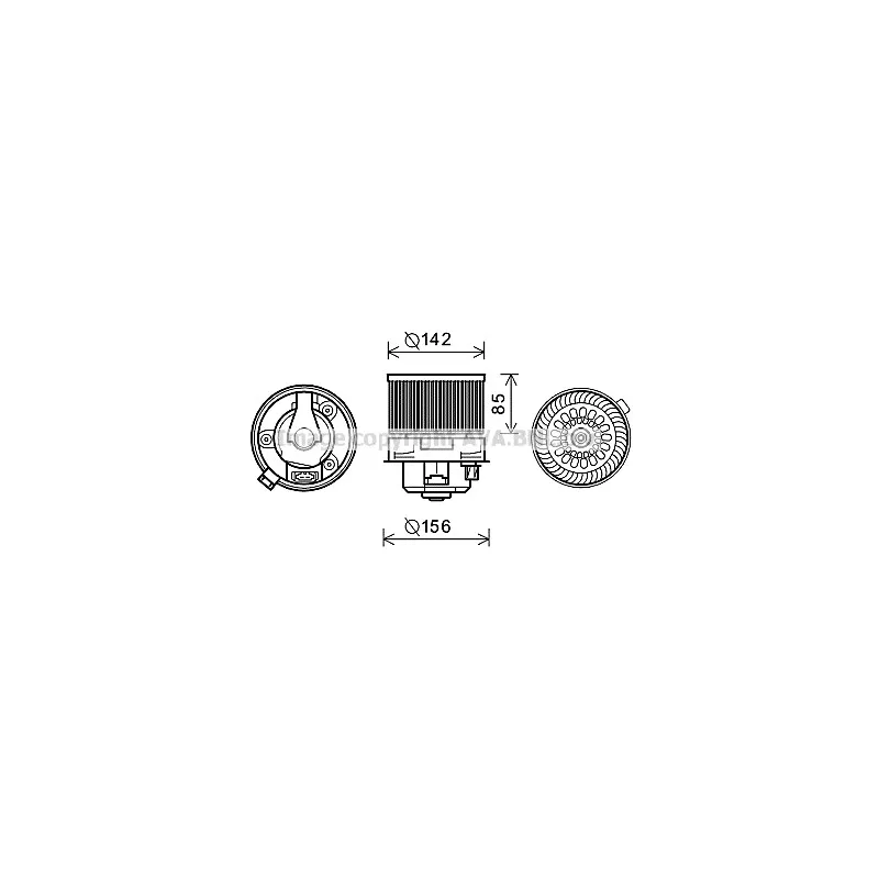 Moteur électrique, pulseur d'air habitacle AVA QUALITY COOLING PE8371