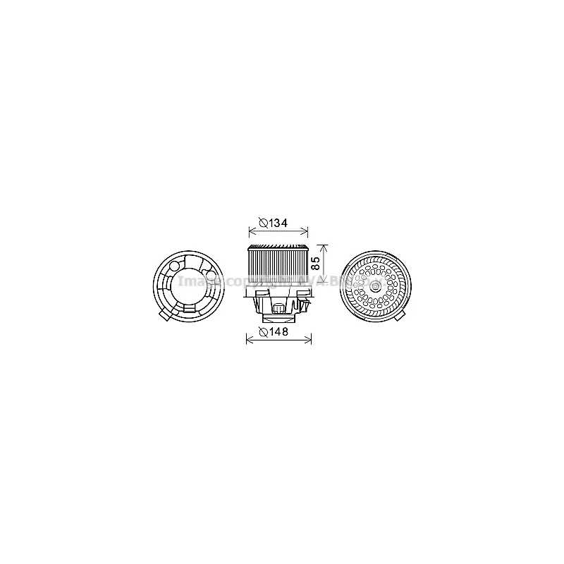 Moteur électrique, pulseur d'air habitacle AVA QUALITY COOLING PE8374