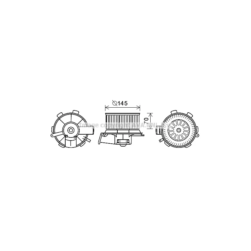 Moteur électrique, pulseur d'air habitacle AVA QUALITY COOLING PE8388