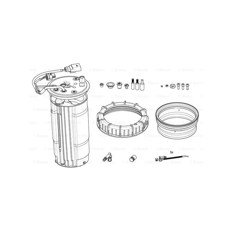 Chauffage, unité réservoir (injection d'urée) BOSCH F 01C 600 161
