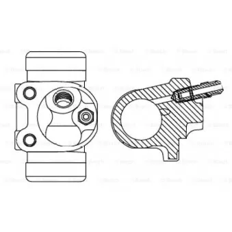 Cylindre de roue BOSCH F 026 002 072