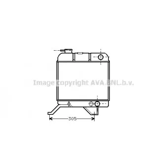 Radiateur, refroidissement du moteur AVA QUALITY COOLING