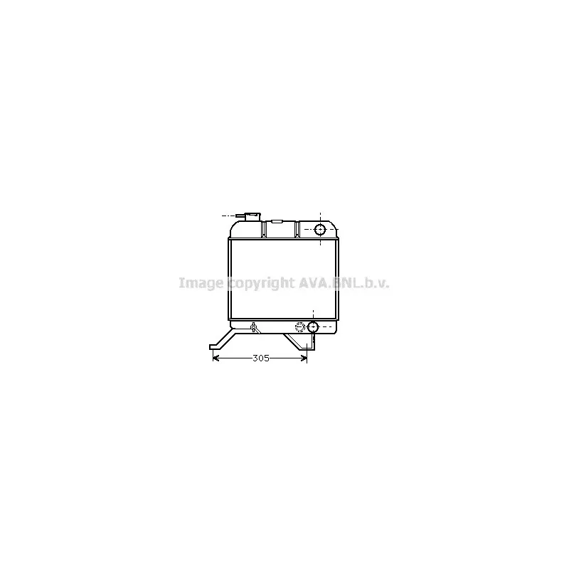 Radiateur, refroidissement du moteur AVA QUALITY COOLING PEA2011
