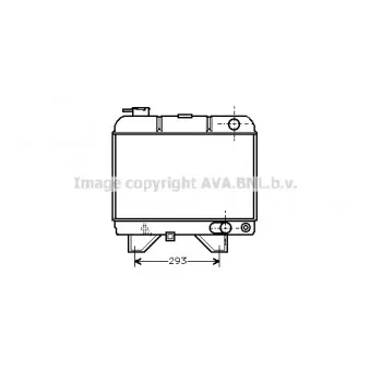 Radiateur, refroidissement du moteur AVA QUALITY COOLING